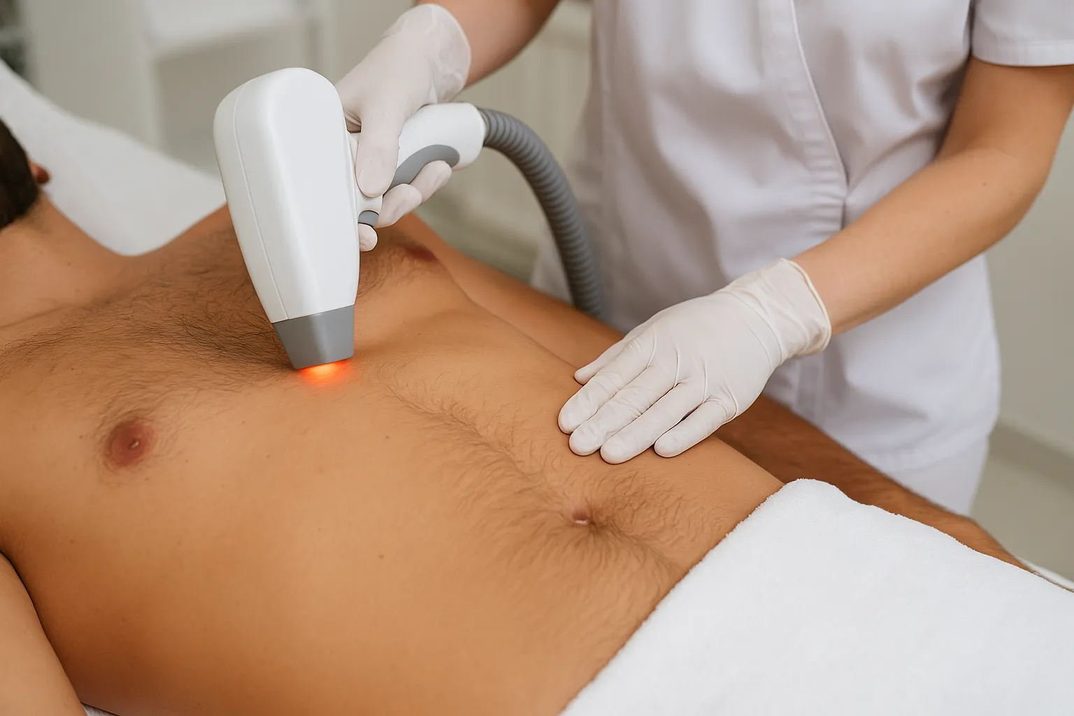 Belly Line Laser Hair Removal for Men in Dubai