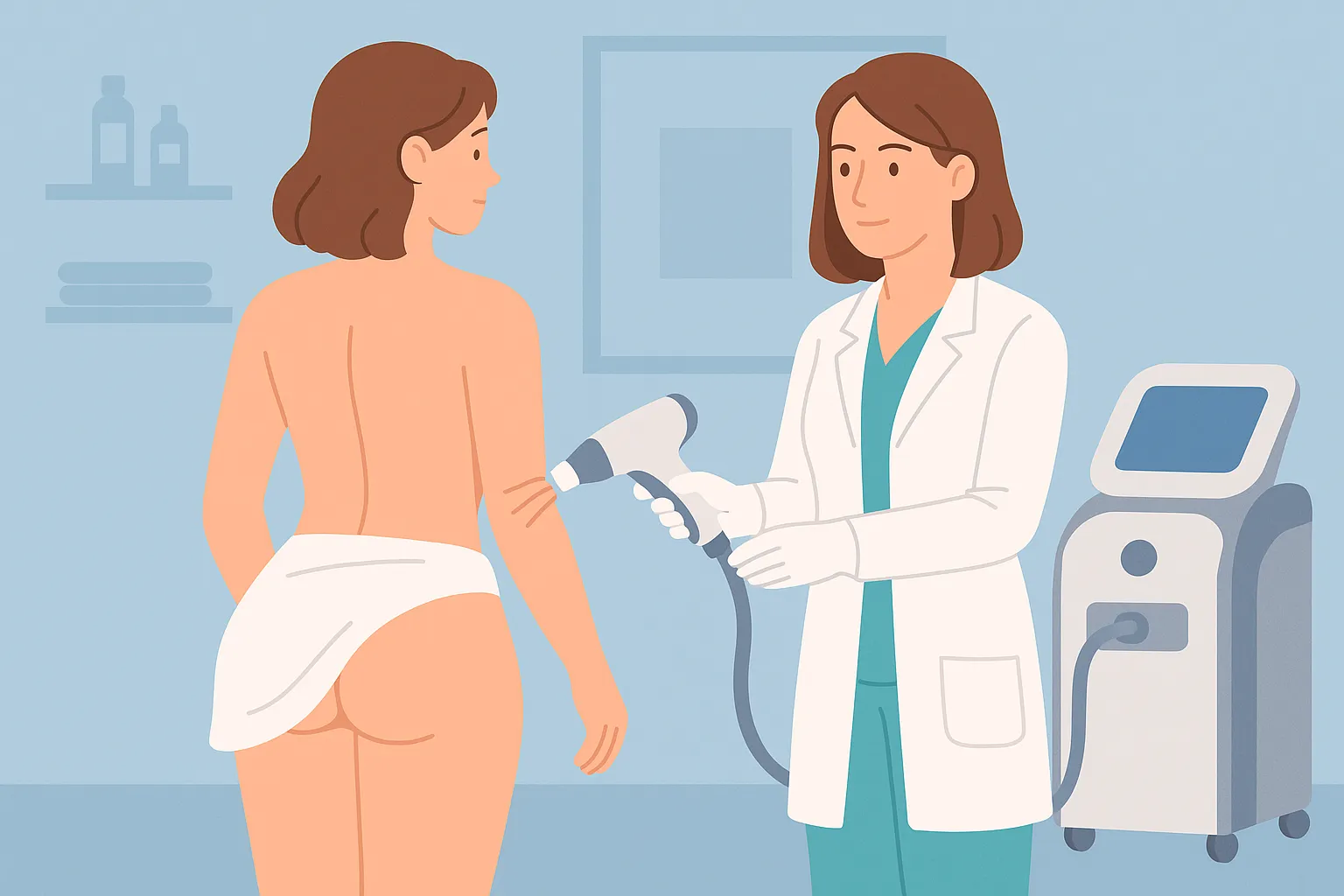 Laser Buttocks Hair Removal for Women in Dubai