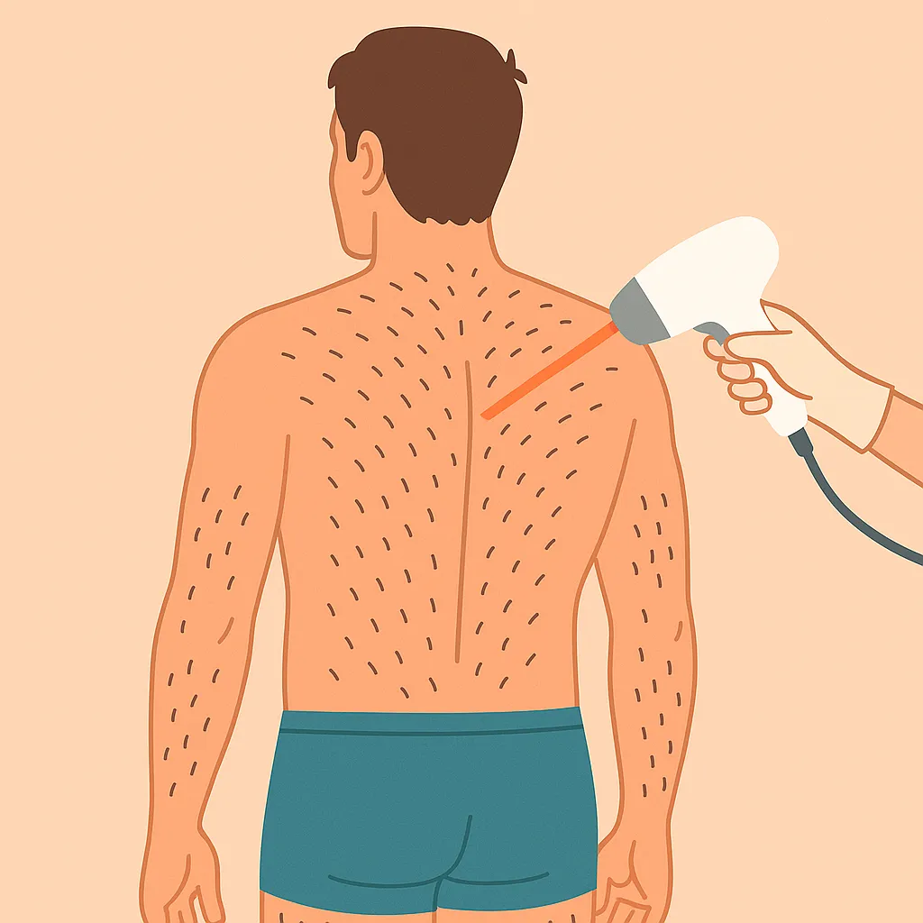 Laser Hair Removal Full Back (Without Buttocks) for Men