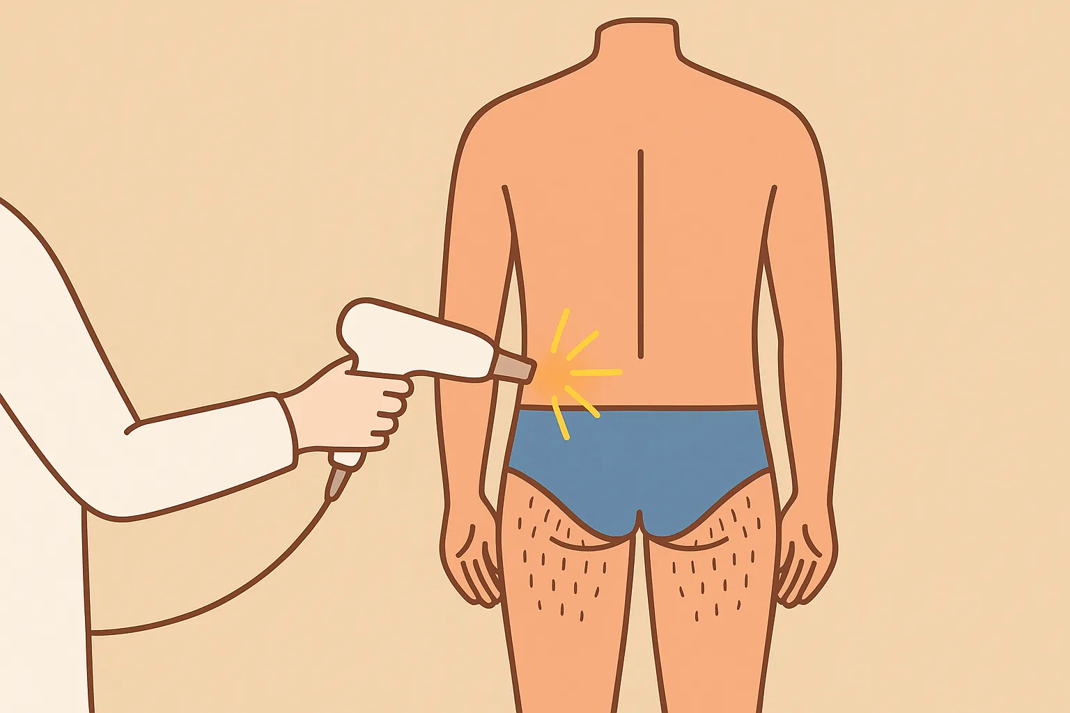 Laser Hair Removal Full Bikini for Men (Front and Buttocks Line) in Dubai