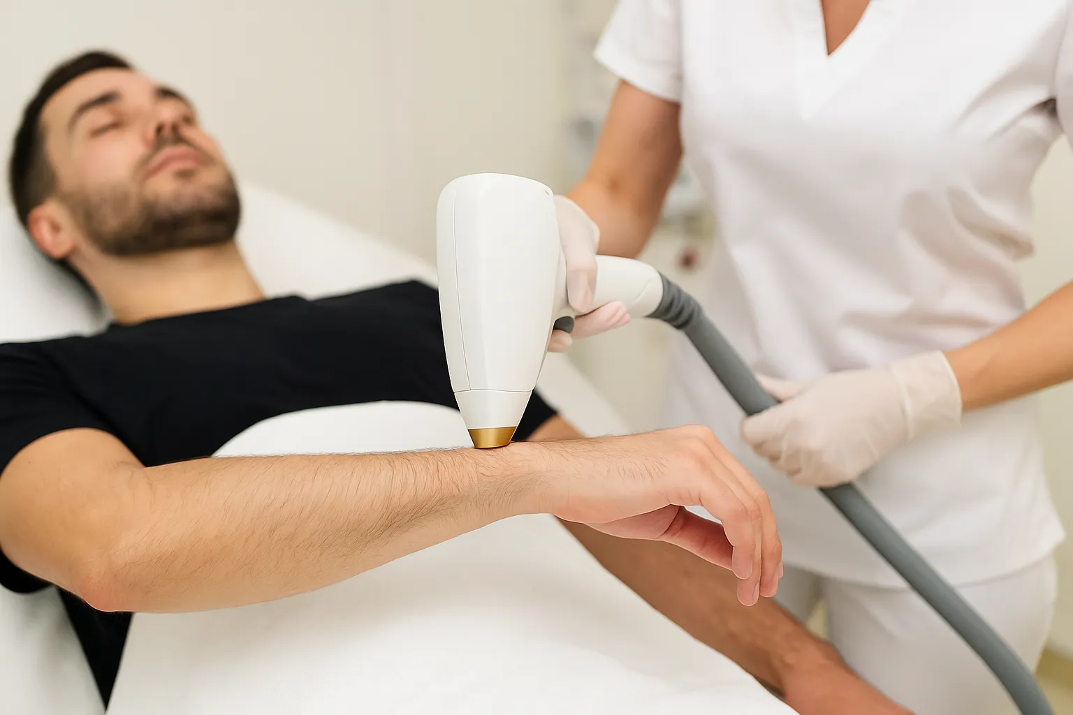 Laser Hair Removal Lower Arms for Men 