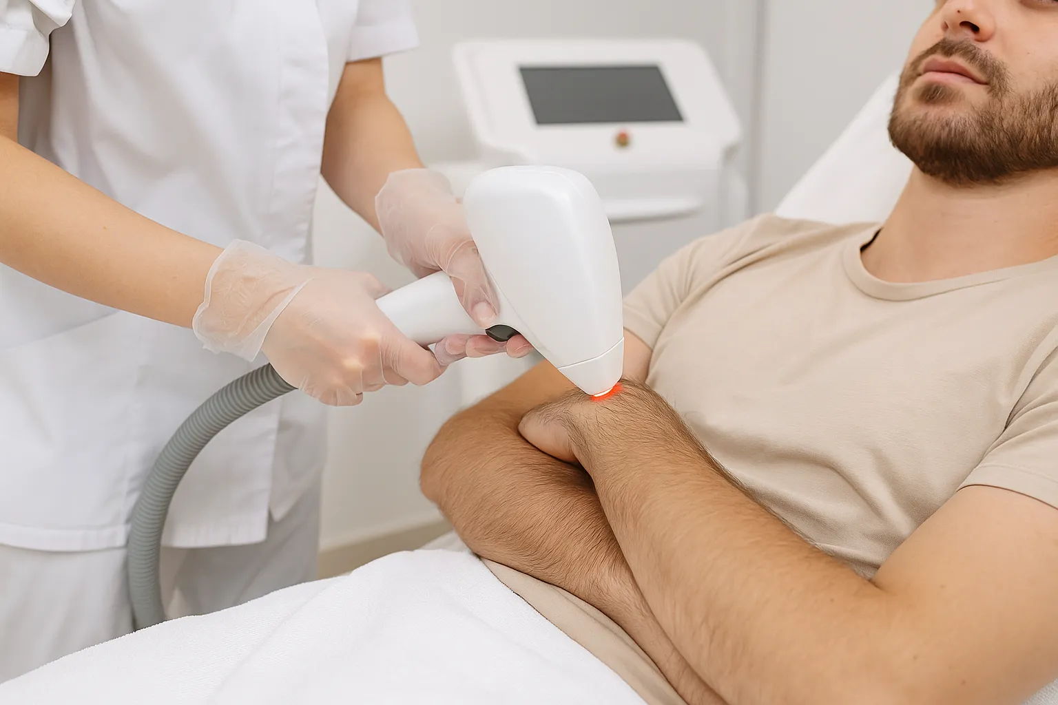 Laser Hair Removal Upper Arms for Men
