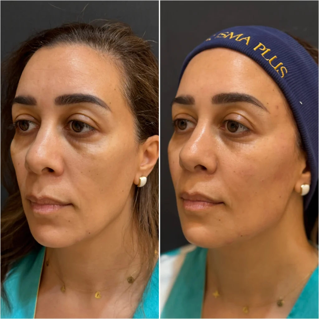 ابرة دبي قبل وبعد