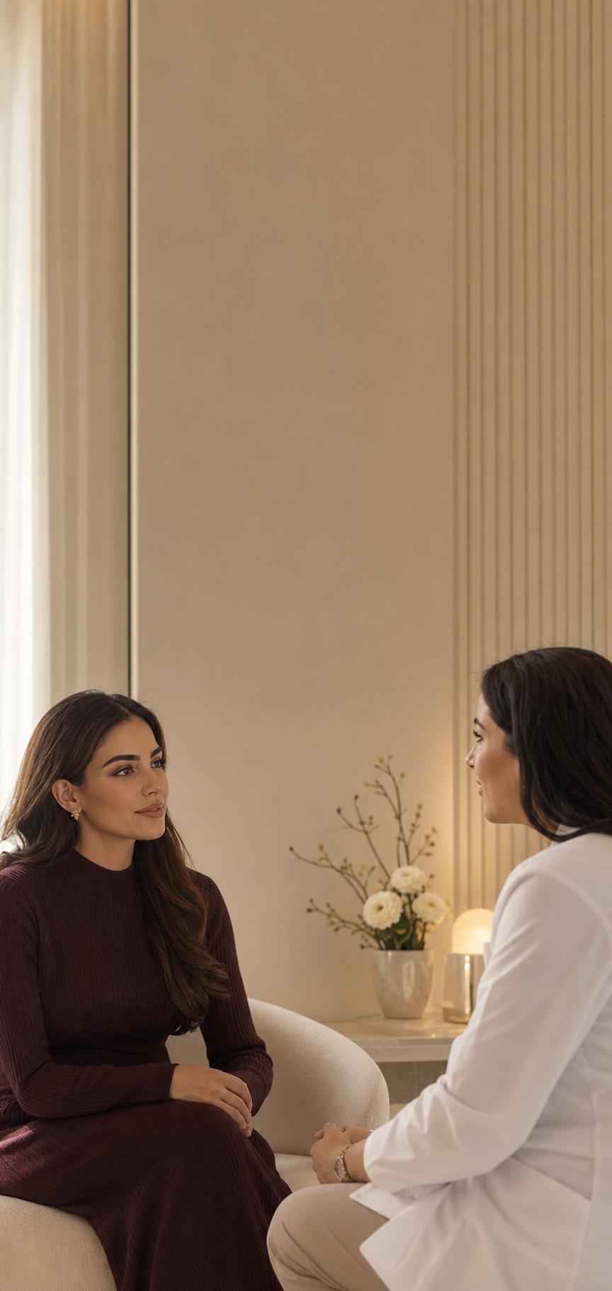 A personal consultation between a Charisma doctor and patient