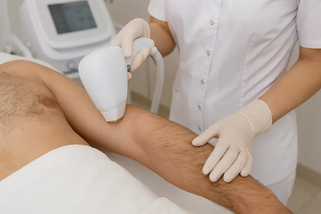 Laser Hair Removal Lower Arms for Men