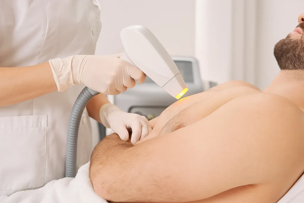 Laser Hair Removal Upper Arms for Men