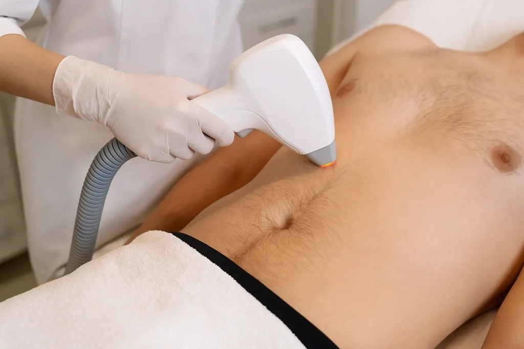 Laser Hair Removal on Stomach for Men in Dubai