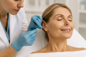 شد الوجه بالخيوط في دبي