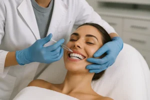 علاج الابتسامة اللثوية بالفيلر